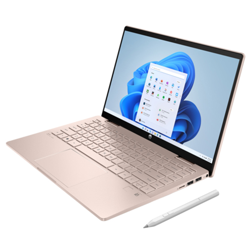 Laptop HP Pavilion X360 14-EK2027TU 9Z2V9PA (Core 7 150U/ 16GB/ 512GB/ 14 inch FHD/ Cảm ứng/ Win 11/ Vàng)